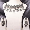 Sukkhi Oxidised Silver NA Choker Necklace Set for Women