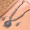 Sukkhi Oxidised Silver NA Choker Necklace Set for Women