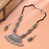 Sukkhi Oxidised Silver NA Choker Necklace Set for Women