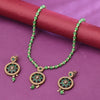 Sukkhi Gold Plated Green Pearl Necklace Set for Women