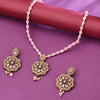 Sukkhi Gold Plated Pink Pearl Necklace Set for Women