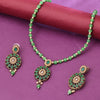 Sukkhi Gold Plated Green Pearl Necklace Set for Women