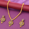 Sukkhi Gold Plated Yellow Pearl Necklace Set for Women