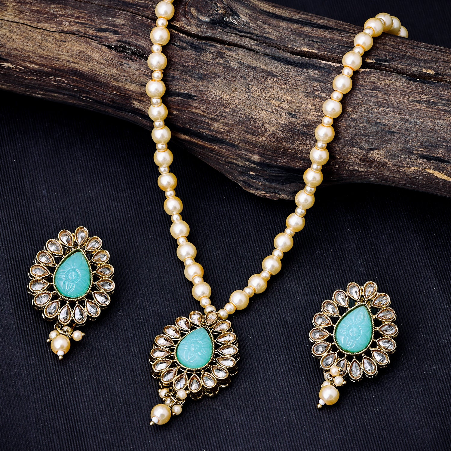 Gemstone Necklace Pure Gold 22k 916 Hallmark | MANIRATNAM JEWELLERS