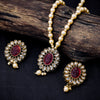 Sukkhi Gold Plated Pink Pearl Necklace Set for Women