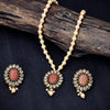 Sukkhi Gold Plated Brown Pearl Necklace Set for Women