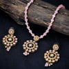 Sukkhi Gold Plated Pink Pearl Necklace Set for Women