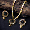 Sukkhi Gold Plated Black Pearl Necklace Set for Women