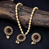 Sukkhi Gold Plated Maroon Pearl Necklace Set for Women