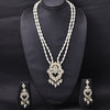 Sukkhi Gold Plated Golden Kundan & Pearl Long Necklace Set for Women