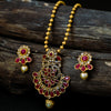 Sukkhi Gold Plated Red Pearl Long Necklace Set for Women