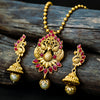 Sukkhi Gold Plated Golden Pearl Long Necklace Set for Women