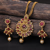 Sukkhi Gold Plated Golden Pearl Long Necklace Set for Women