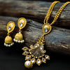 Sukkhi Gold Plated Golden Pearl Long Necklace Set for Women