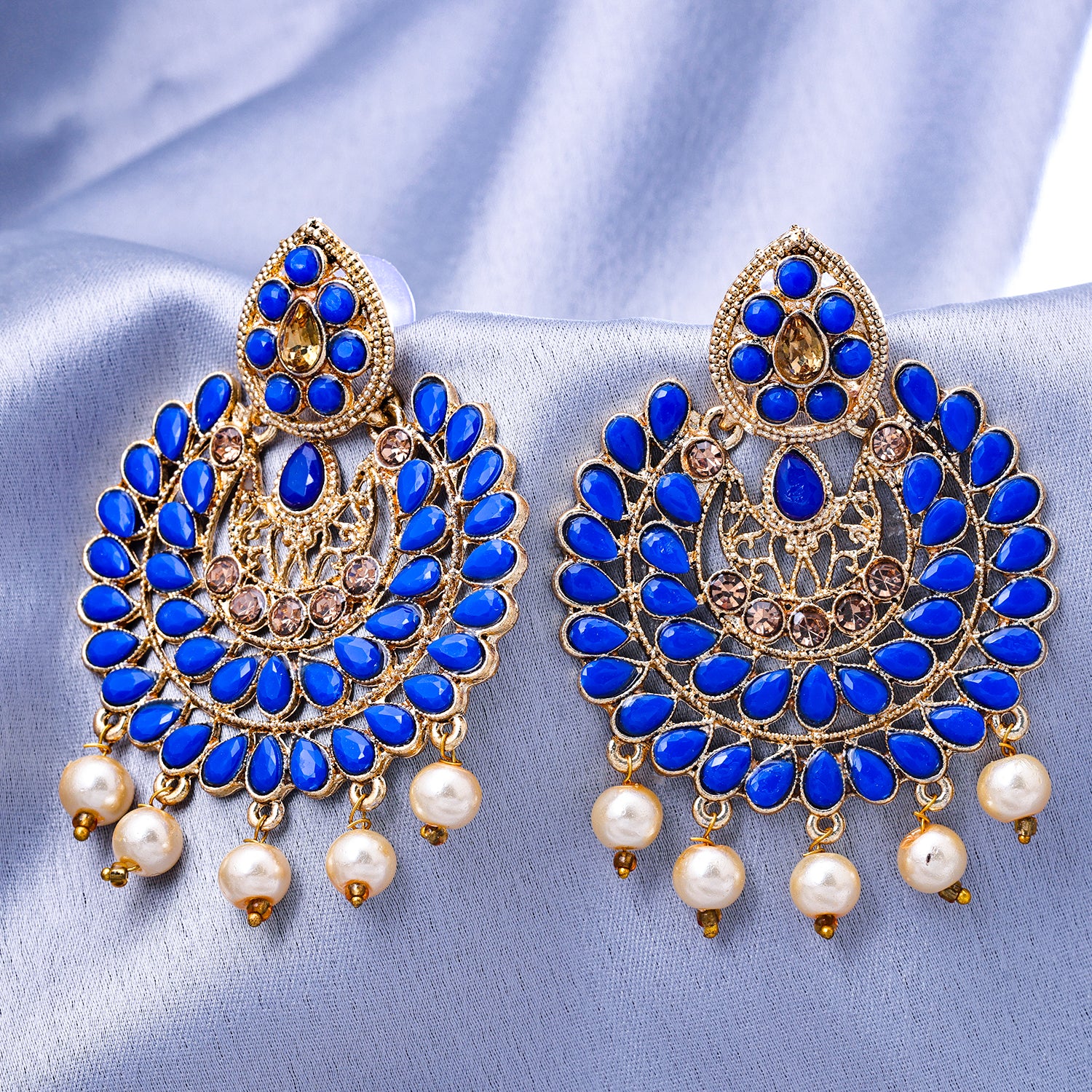 Sukkhi Yellow & Red Graceful Pearl Jhumki Gold Plated Earring for Wome -  Sukkhi.com