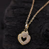 Sukkhi Gold Plated Golden CZ Heart Chain Pendant for Women