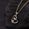 Sukkhi Gold Plated Golden CZ Heart Chain Pendant for Women