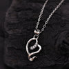 Sukkhi Rhodium Plated Silver CZ Heart Chain Pendant for Women