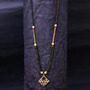 Sukkhi Gold Plated Golden Black Beads Long Mangalsutra Pendant for Women