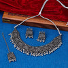 Sukkhi Oxidized Silver NA Choker Necklace Set for Women