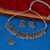 Sukkhi Oxidized Silver NA Choker Necklace Set for Women