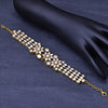 Sukkhi Gold Plated Golden Mirror & Pearl Choker Braceletes for Women