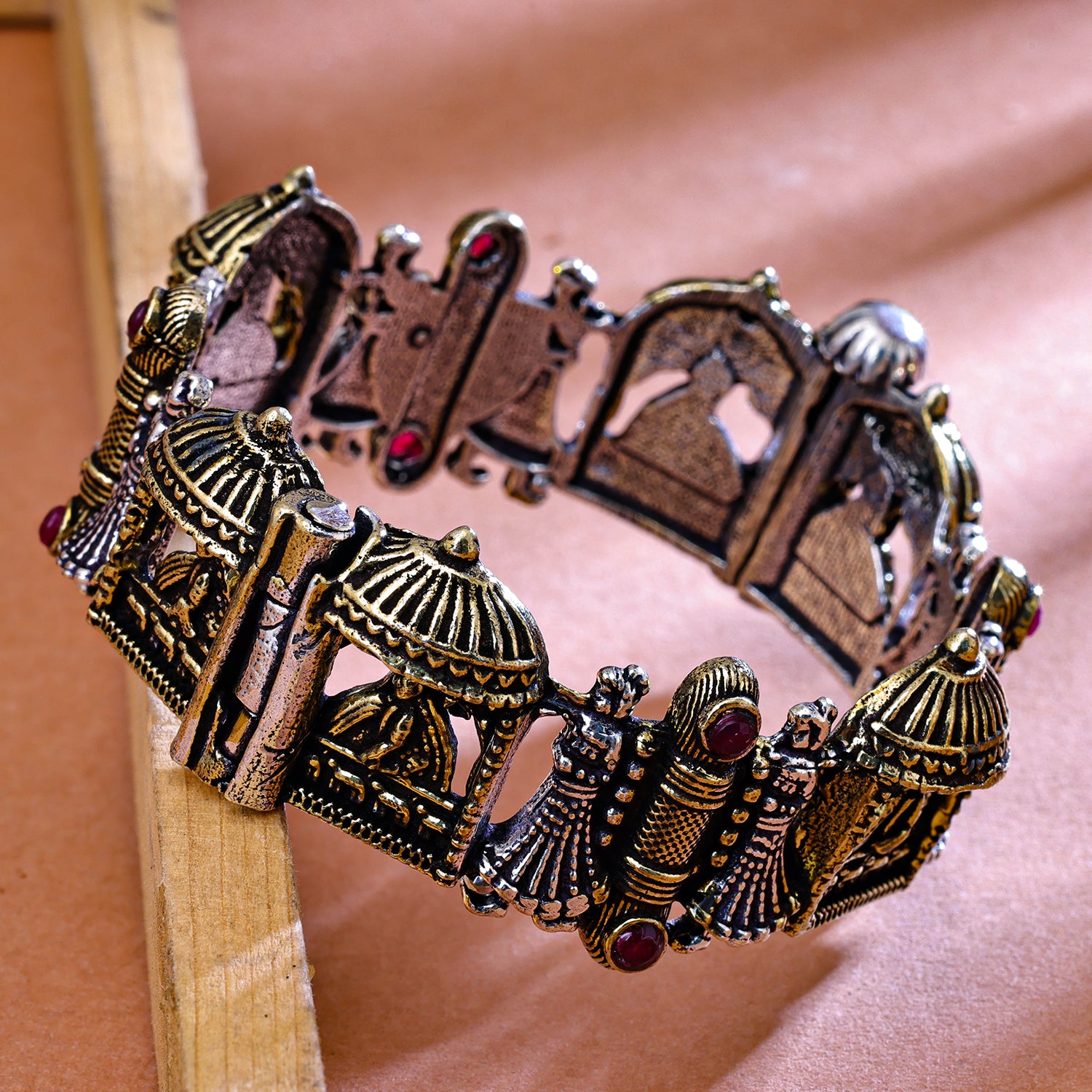Sukkhi Oxidized Silver Kada for Women