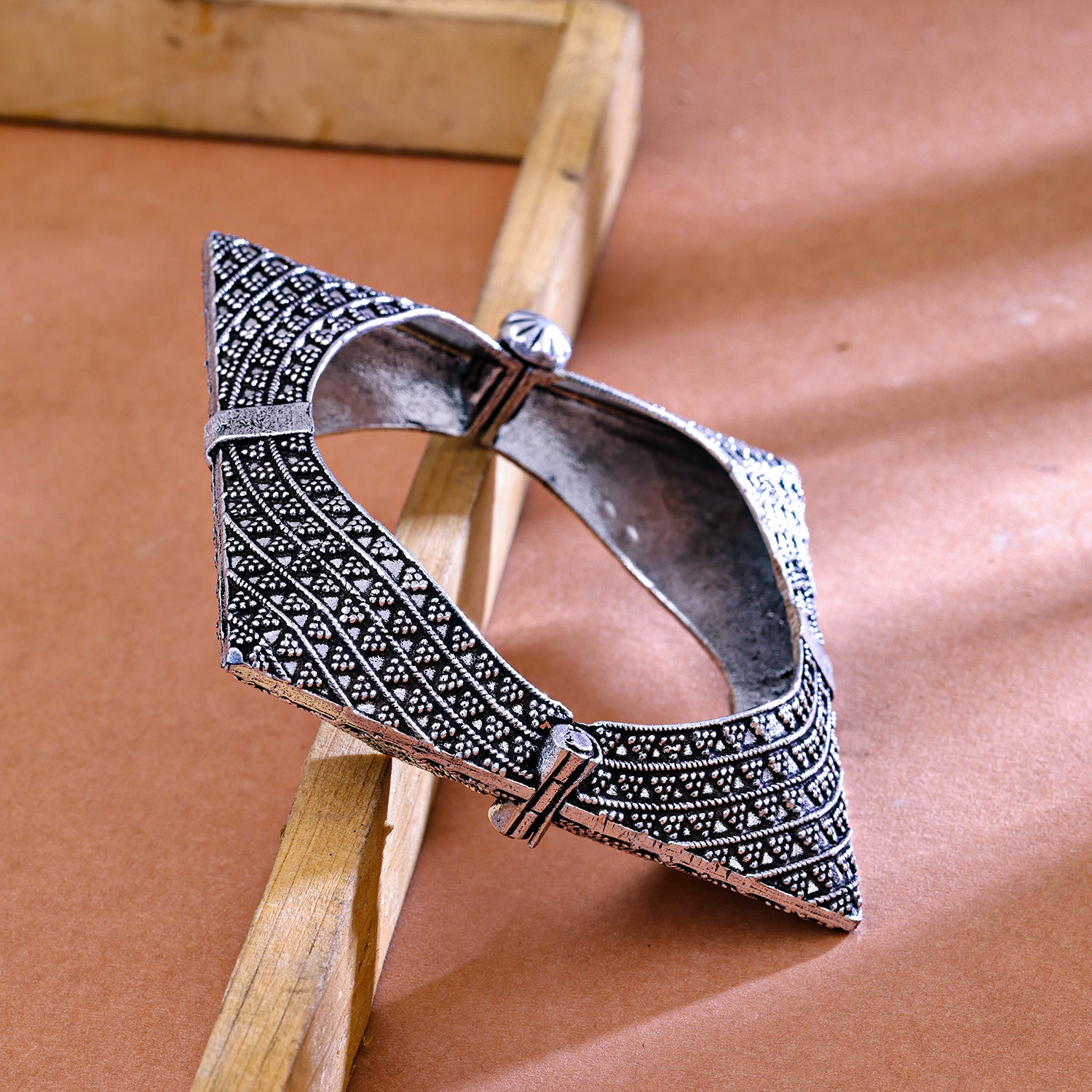 Sukkhi Oxidized Silver Kada for Women