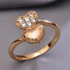 Sukkhi Amazing Golden Heart Gold Plated CZ Ring for Women