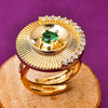 Sukkhi Classic Golden Gold Plated CZ Ring for Women