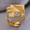 Sukkhi Gleaming Golden Gold Plated CZ Ring for Women