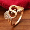 Sukkhi Fabulous Golden Gold Plated CZ Ring for Women
