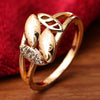 Sukkhi Marvelous Golden Gold Plated CZ Ring for Women