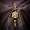 Sukkhi Splendid Golden Gold Plated Kundan & Pearl Chabi Challa for Women