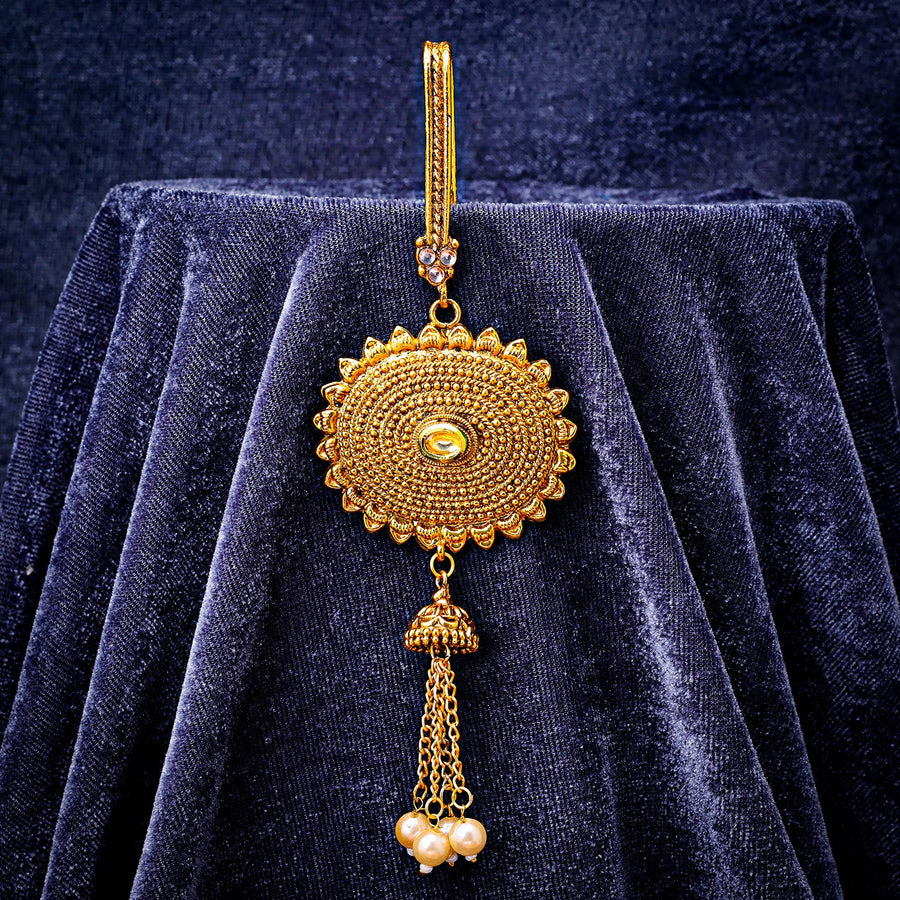 Sukkhi Trendy Golden Gold Plated Pearl Chabi Challa for Women
