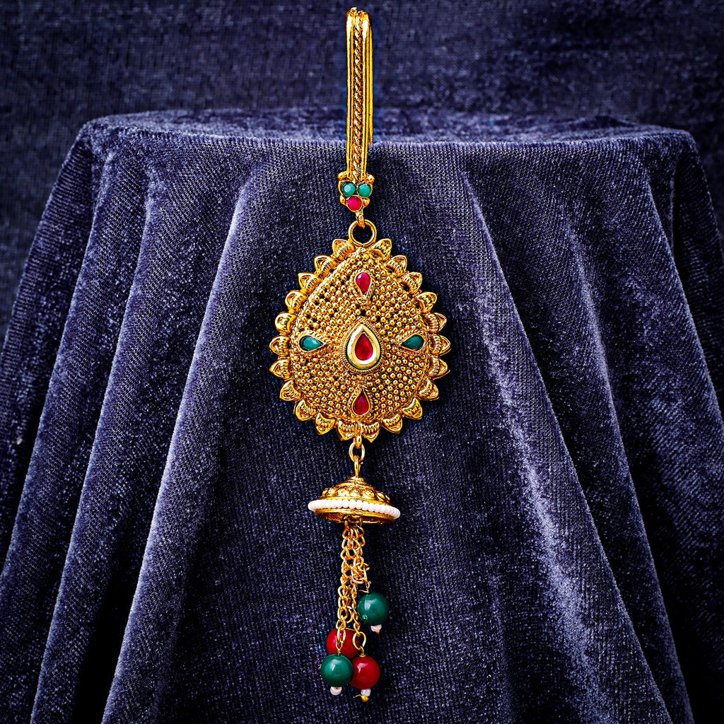 Sukkhi Fancy Golden Gold Plated Pearl Chabi Challa for Women