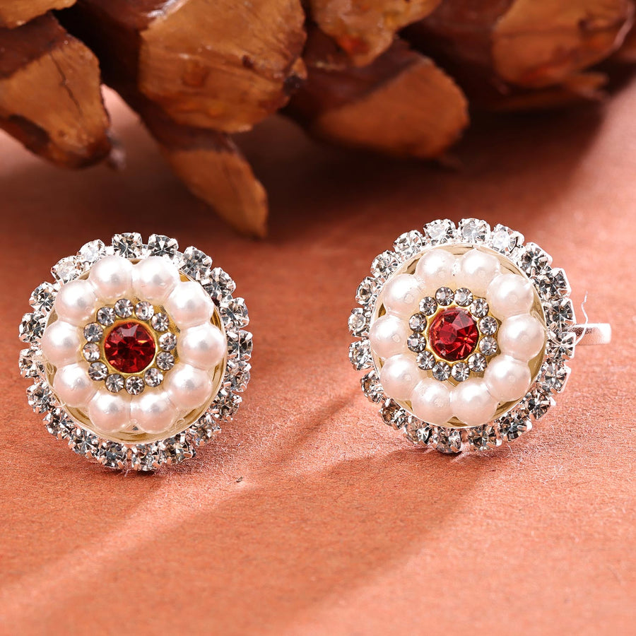 Sukkhi Exclusive Silver Rhodium Plated AD Toe Ring for Women