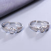 Sukkhi Dazzling Silver Rhodium Plated CZ Toe Ring for Women