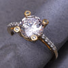 Sukkhi Awesome Golden Gold CZ Ring for Women