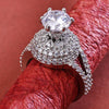 Sukkhi Ethnic Silver Rhodium Plated CZ Ring for Women