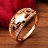Sukkhi Glitzy Golden Gold Plated CZ Ring for Women