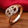 Sukkhi Brilliant Golden Gold Plated CZ Ring for Women