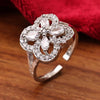 Sukkhi Exclusive Silver Floral Rhodium Plated CZ Ring for Women