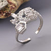 Sukkhi Classy Silver Rhodium Plated CZ Ring for Women