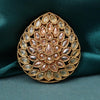 Sukkhi Skparkling Golden Gold Plated Pearl Brooch for Women