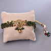 Sukkhi Brilliant Green Gold Plated Pearl Bajuband for Women