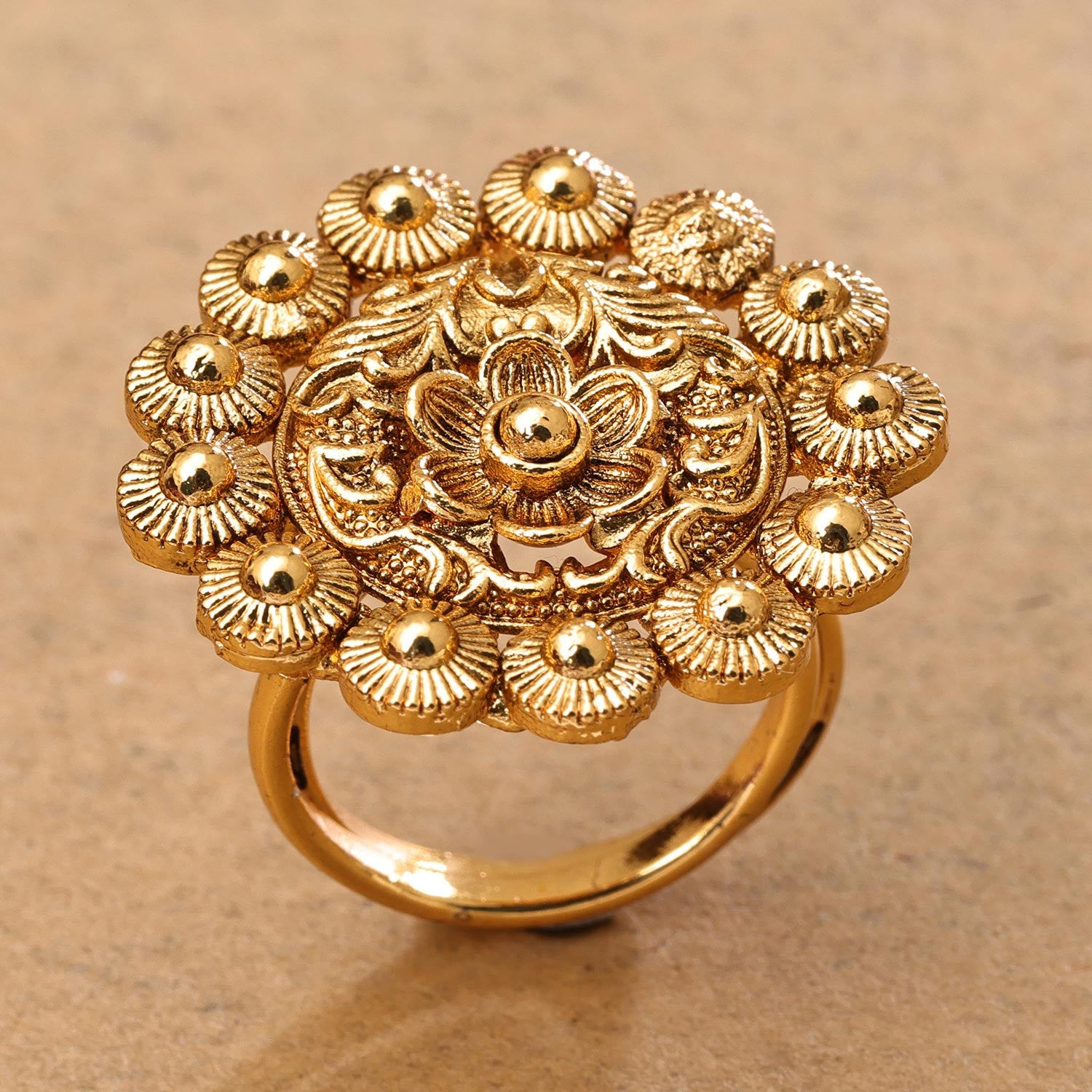 Diamond Fine Gold Ring, Fancy Diamond Cluster 14K Gold Ring, Aesthetic –  Diamond Origin
