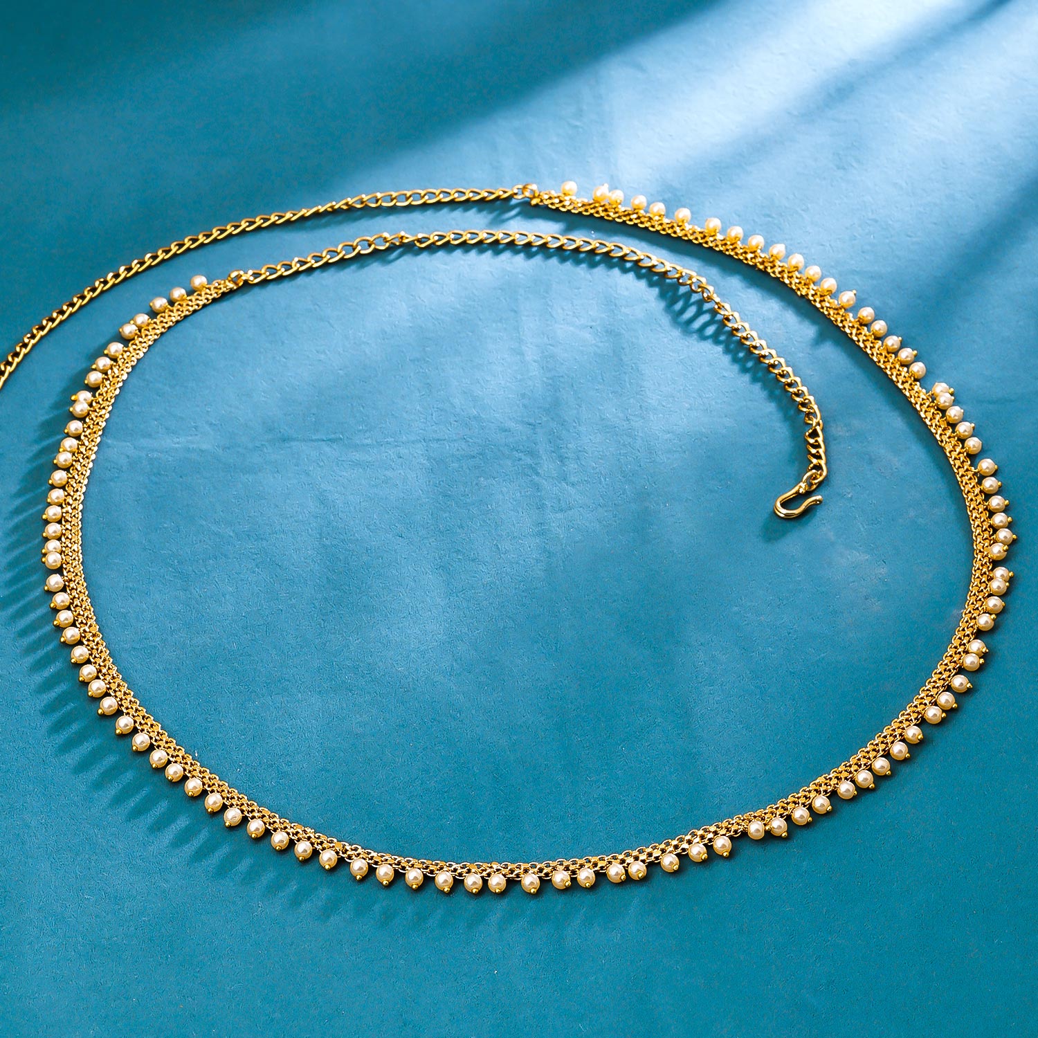 Sukkhi Brilliant Golden Gold Plated Pearl Kamarband for Women