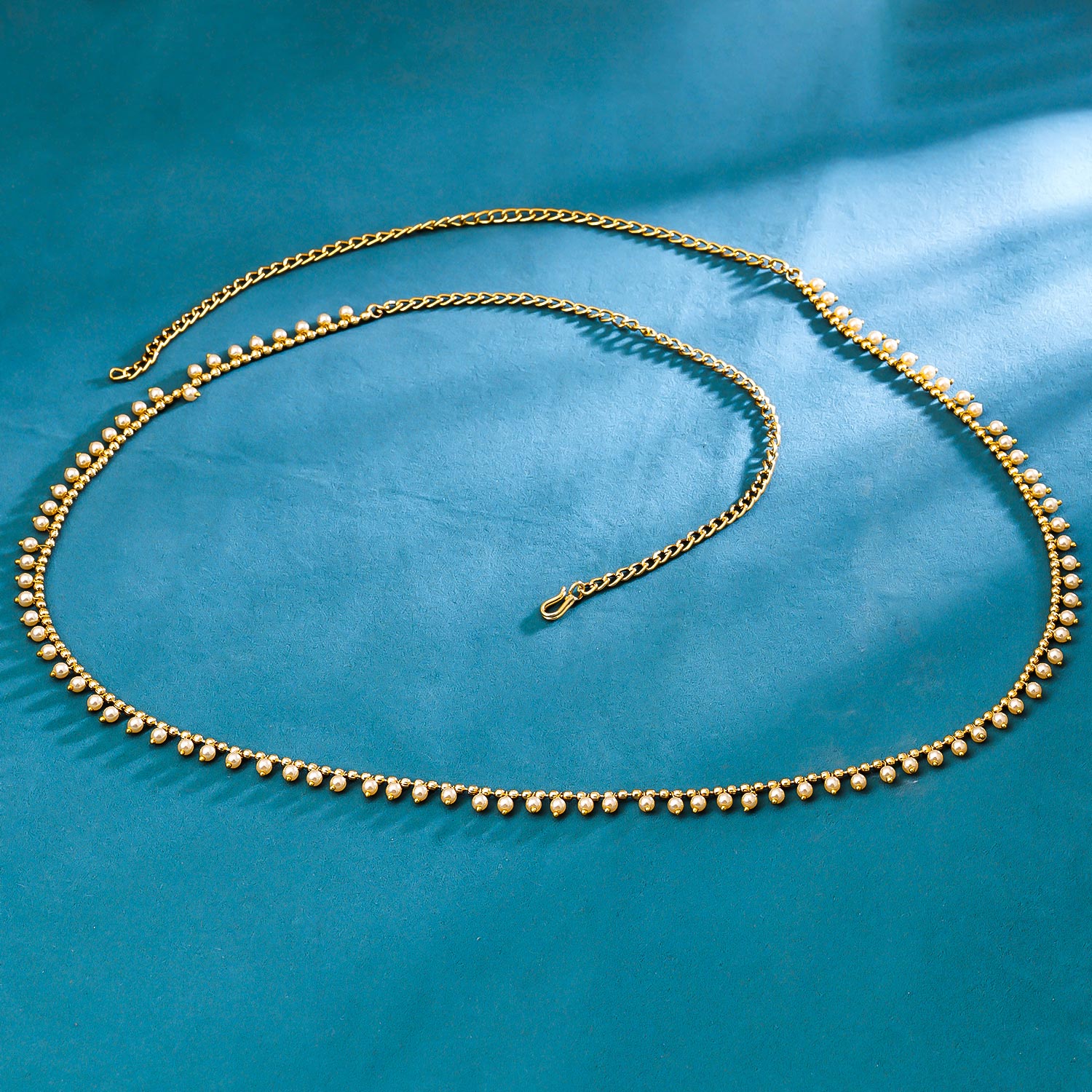 Sukkhi Amazing Golden Gold Plated Pearl Kamarband for Women