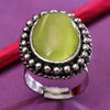 Sukkhi Delicate Silver Oxidised Pearl Ring for Women